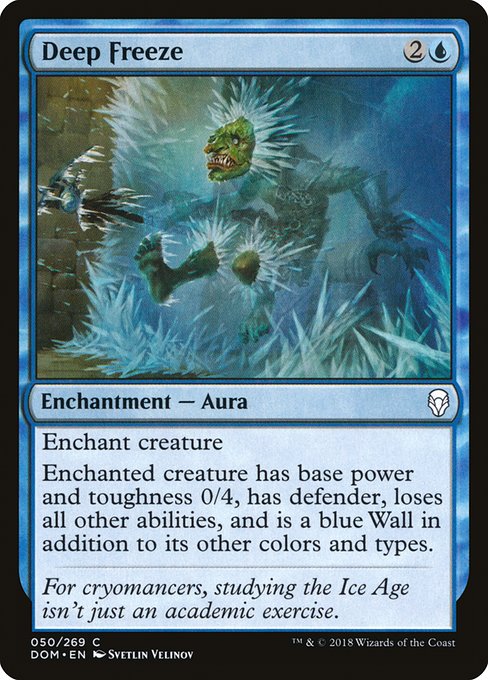 Magic the Gathering Card - Deep Freeze - MTG Circle