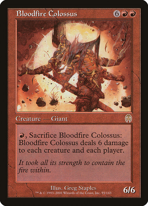 Magic the Gathering Card - Bloodfire Colossus - MTG Circle