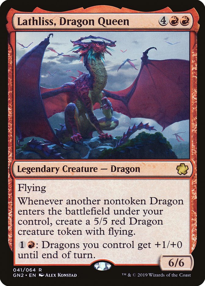 Magic the Gathering Card - Lathliss, Dragon Queen - MTG Circle