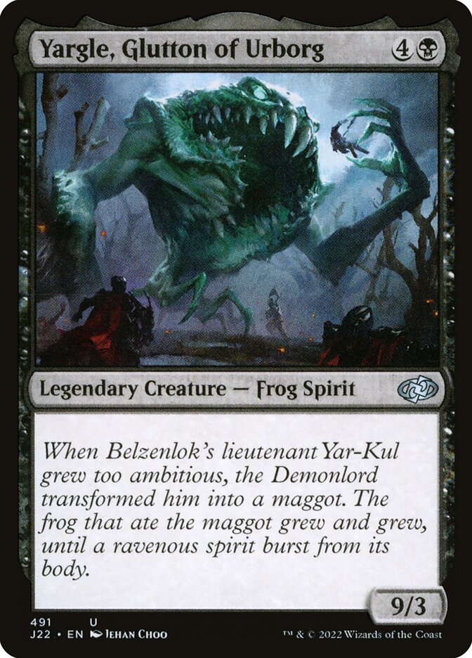 Magic the Gathering Card - Yargle, Glutton of Urborg - MTG Circle