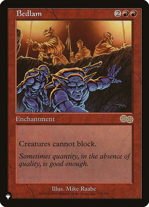 Magic the Gathering Card - Bedlam - MTG Circle