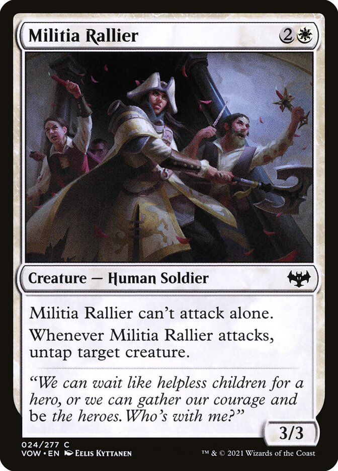 Magic the Gathering Card - Militia Rallier - MTG Circle