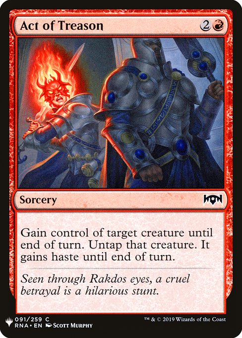 Magic the Gathering Card - Act of Treason - MTG Circle