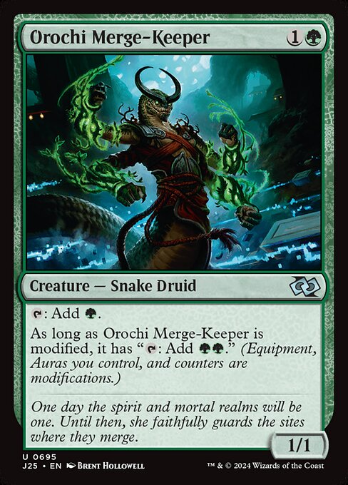 Magic the Gathering Card - Orochi Merge-Keeper - MTG Circle