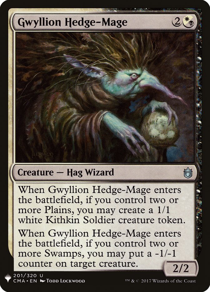 Magic the Gathering Card - Gwyllion Hedge-Mage - MTG Circle