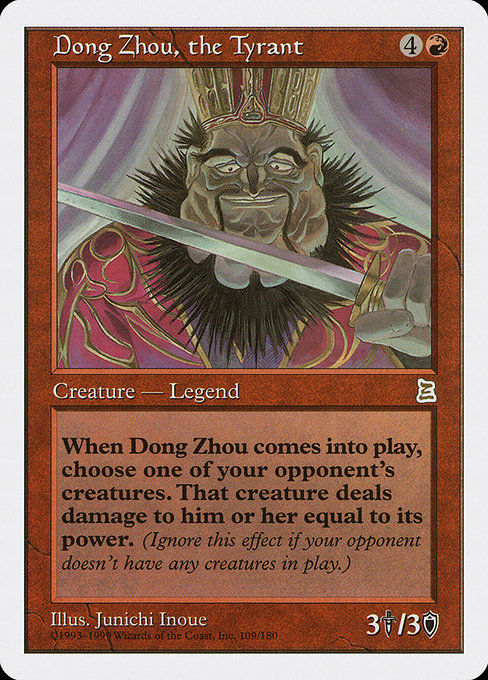 Magic the Gathering Card - Dong Zhou, the Tyrant - MTG Circle