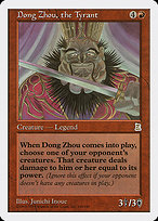 Magic the Gathering Card - Dong Zhou, the Tyrant - MTG Circle