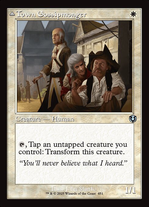 Magic the Gathering Card - Town Gossipmonger - MTG Circle
