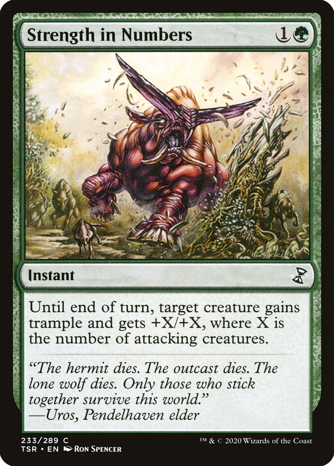 Magic the Gathering Card - Strength in Numbers - MTG Circle