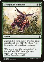 Magic the Gathering Card - Strength in Numbers - MTG Circle