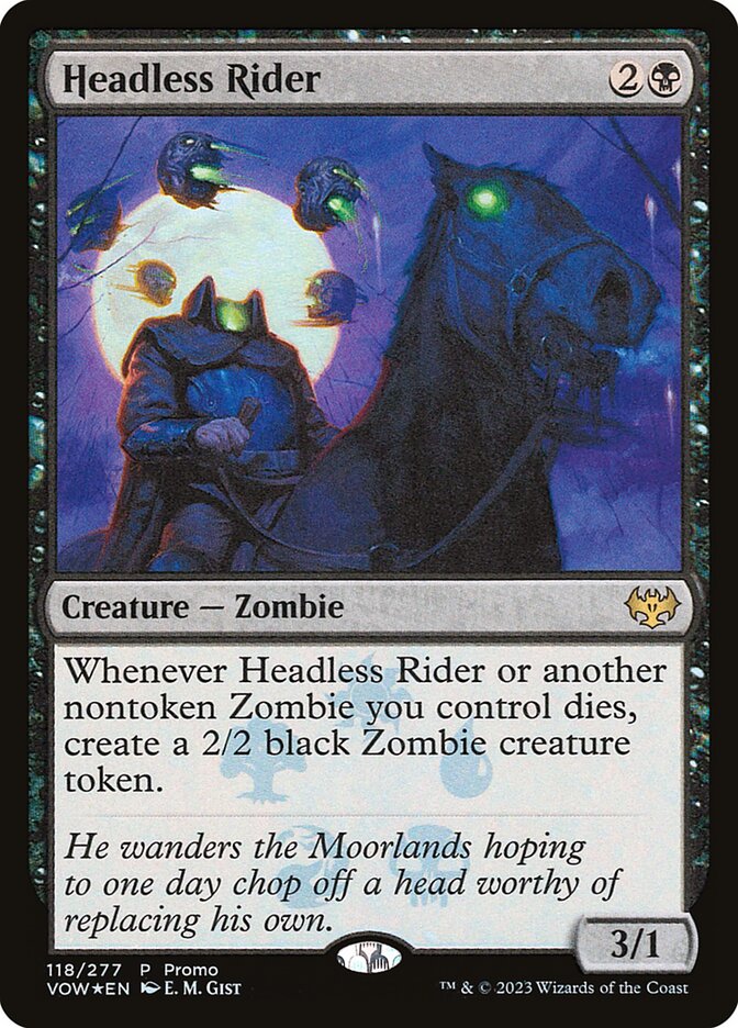 Magic the Gathering Card - Headless Rider - MTG Circle