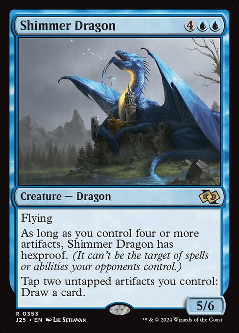 Magic the Gathering Card - Shimmer Dragon - MTG Circle