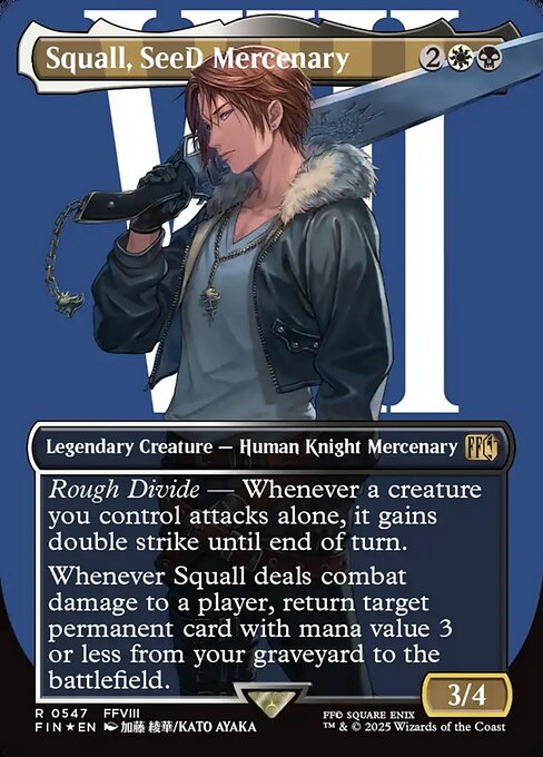 Magic the Gathering Card - Squall, SeeD Mercenary - MTG Circle