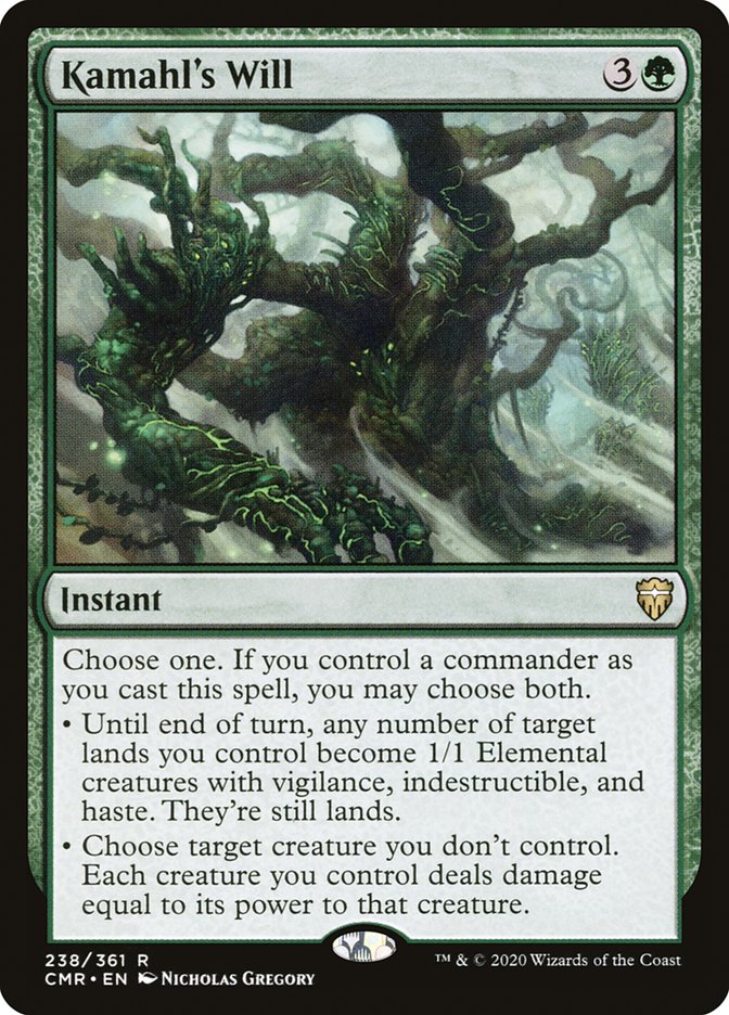 Magic the Gathering Card - Kamahl's Will - MTG Circle