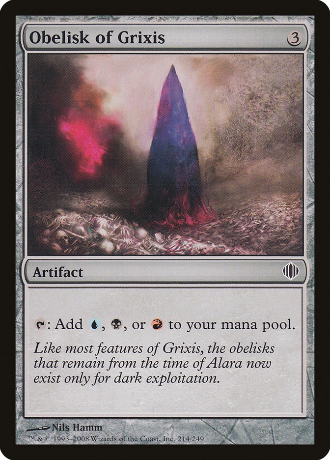 Magic the Gathering Card - Obelisk of Grixis - MTG Circle
