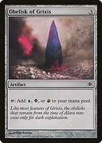 Magic the Gathering Card - Obelisk of Grixis - MTG Circle