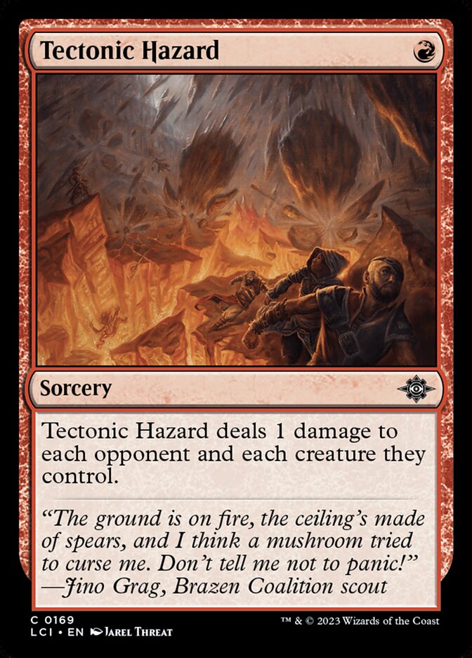 Magic the Gathering Card - Tectonic Hazard - MTG Circle