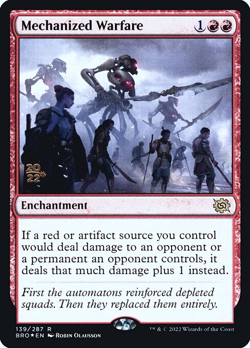 Magic the Gathering Card - Mechanized Warfare - MTG Circle