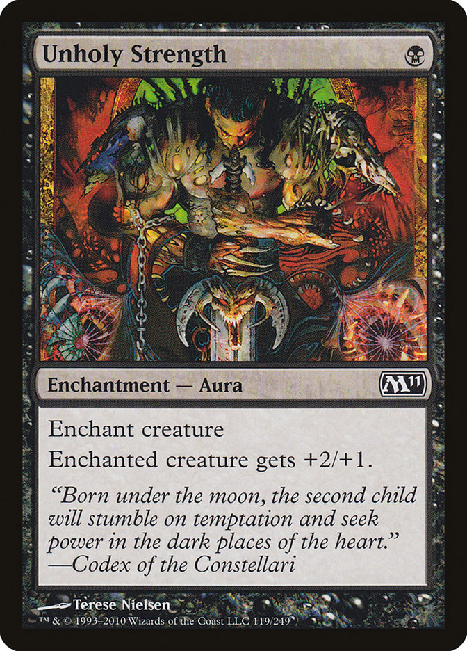 Magic the Gathering Card - Unholy Strength - MTG Circle