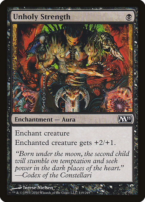 Magic the Gathering Card - Unholy Strength - MTG Circle