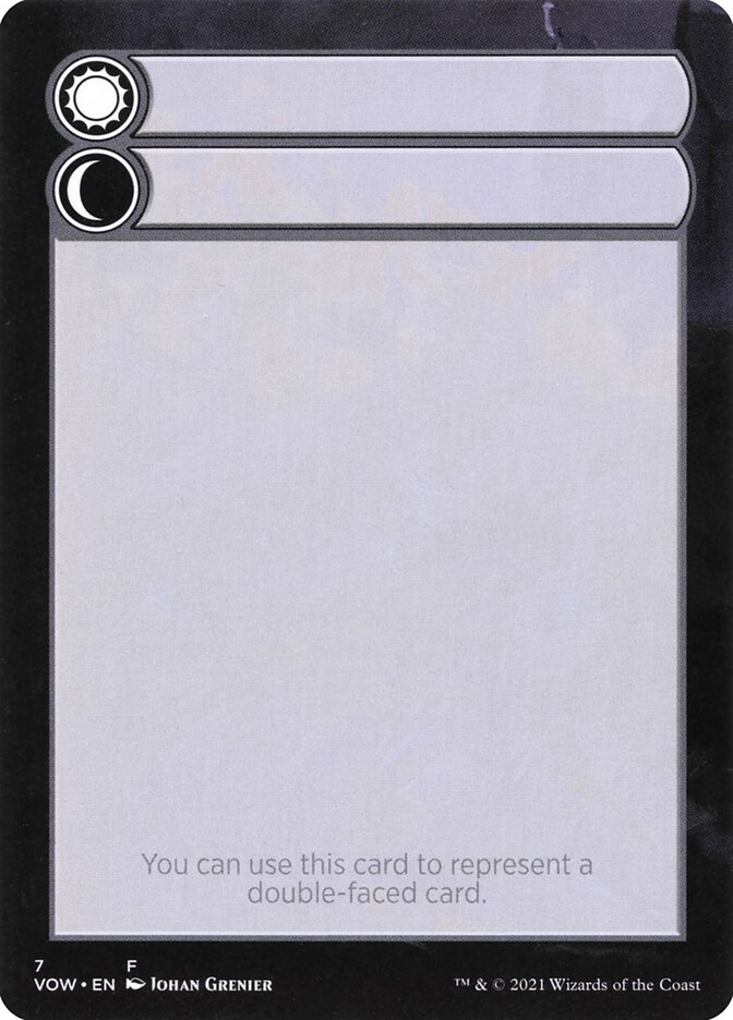 Magic the Gathering Card - Double-Faced Substitute Card - MTG Circle