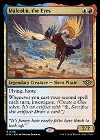 Magic the Gathering Card - Malcolm, the Eyes - MTG Circle