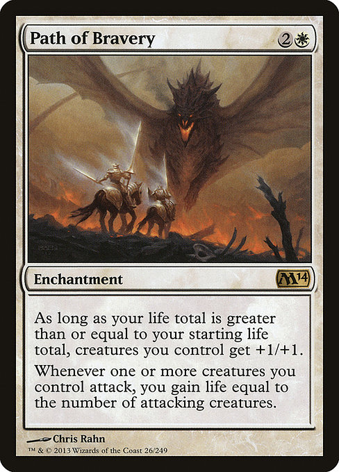 Magic the Gathering Card - Path of Bravery - MTG Circle