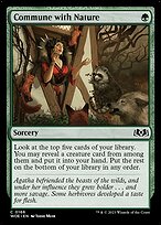 Magic the Gathering Card - Commune with Nature - MTG Circle