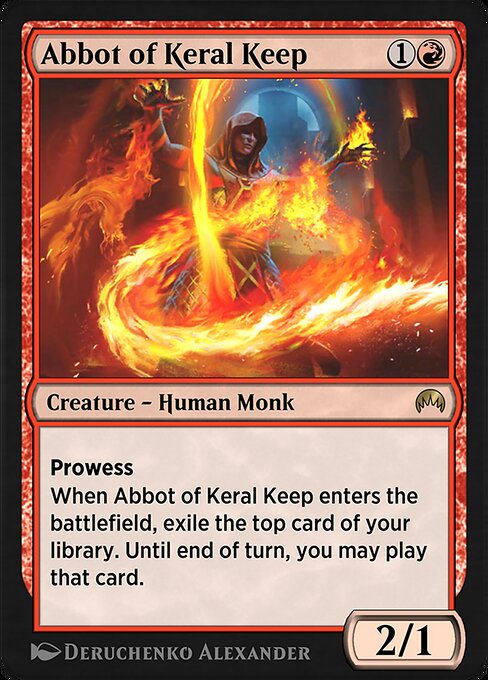 Magic the Gathering Card - Abbot of Keral Keep - MTG Circle