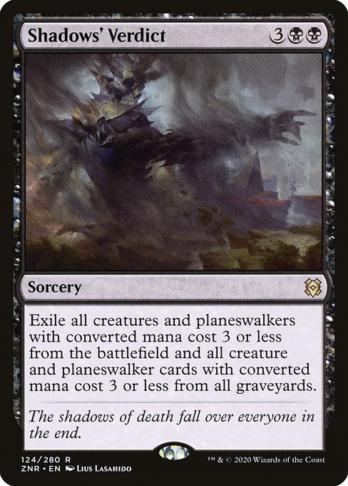 Magic the Gathering Card - Shadows' Verdict - MTG Circle