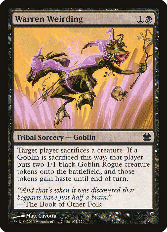 Magic the Gathering Card - Warren Weirding - MTG Circle