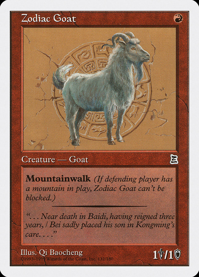 Magic the Gathering Card - Zodiac Goat - MTG Circle