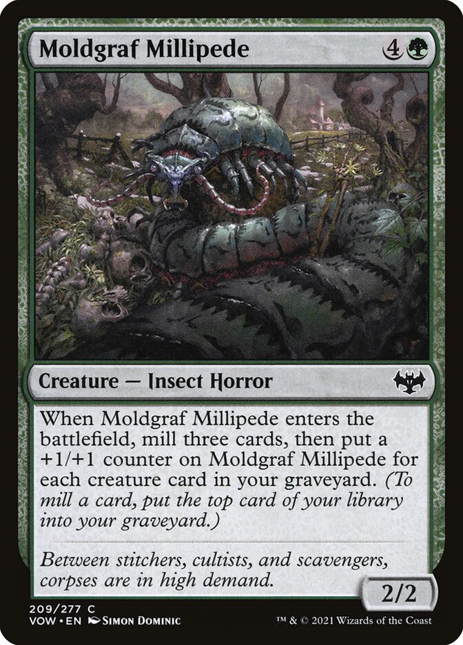 Magic the Gathering Card - Moldgraf Millipede - MTG Circle