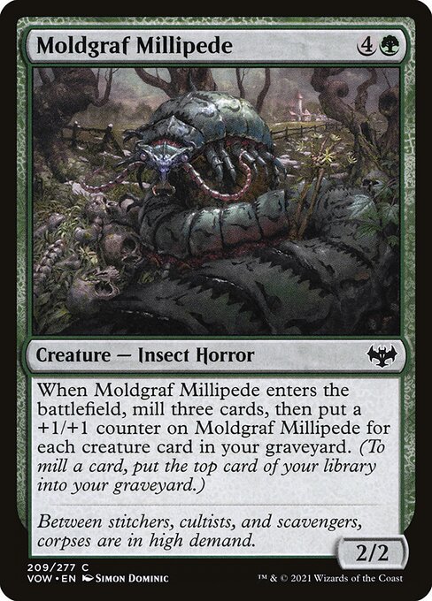Magic the Gathering Card - Moldgraf Millipede - MTG Circle