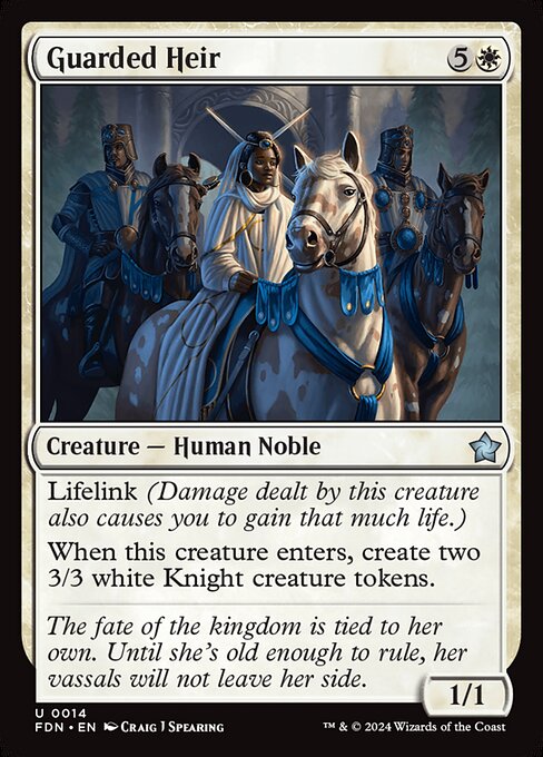 Magic the Gathering Card - Guarded Heir - MTG Circle
