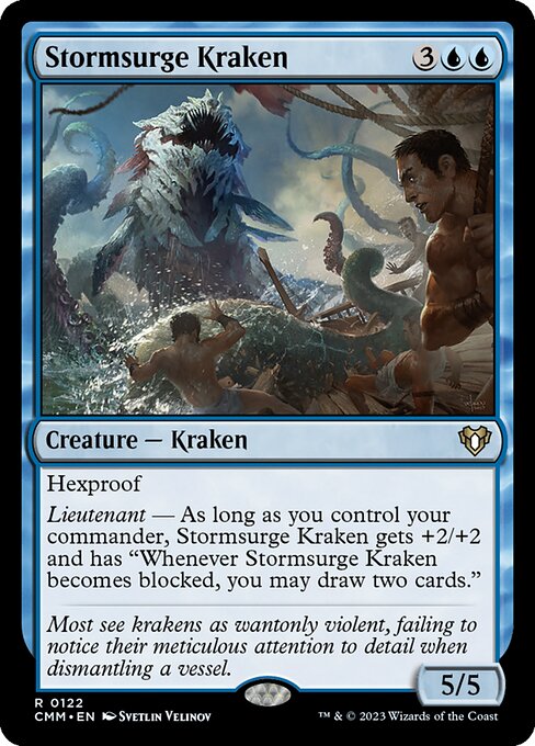 Magic the Gathering Card - Stormsurge Kraken - MTG Circle