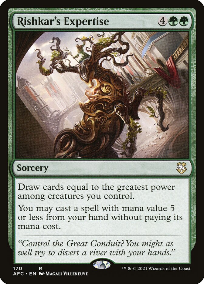 Magic the Gathering Card - Rishkar's Expertise - MTG Circle