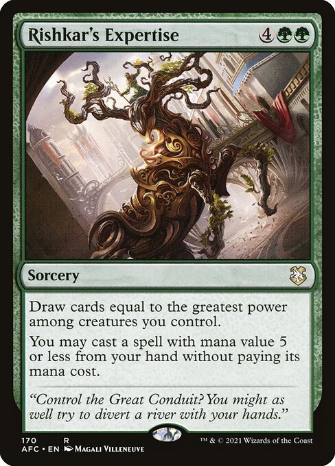 Magic the Gathering Card - Rishkar's Expertise - MTG Circle