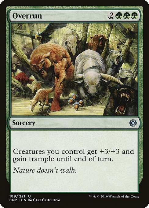 Magic the Gathering Card - Overrun - MTG Circle