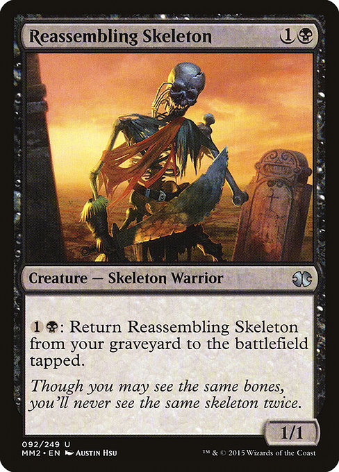 Magic the Gathering Card - Reassembling Skeleton - MTG Circle