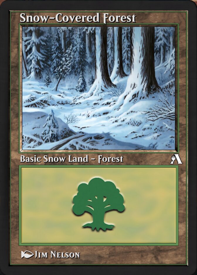 Magic the Gathering Card - Snow-Covered Forest - MTG Circle