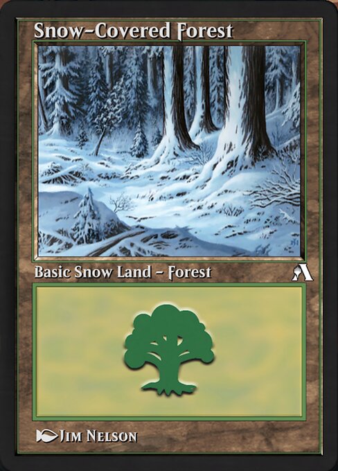 Magic the Gathering Card - Snow-Covered Forest - MTG Circle