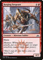 Magic the Gathering Card - Barging Sergeant - MTG Circle