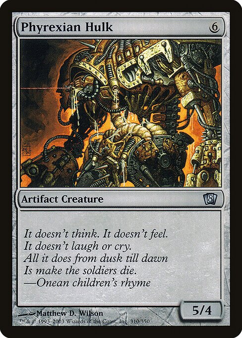 Magic the Gathering Card - Phyrexian Hulk - MTG Circle
