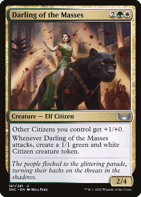 Magic the Gathering Card - Darling of the Masses - MTG Circle