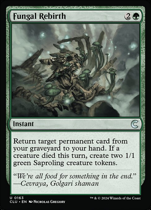 Magic the Gathering Card - Fungal Rebirth - MTG Circle