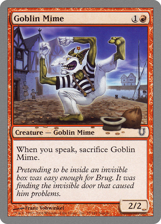 Magic the Gathering Card - Goblin Mime - MTG Circle