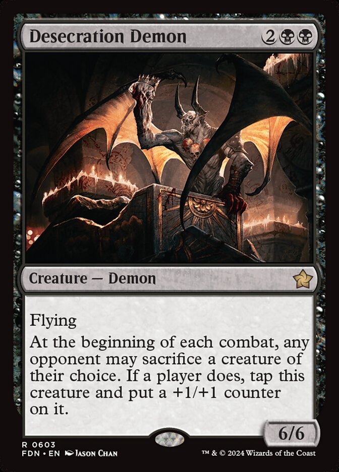 Magic the Gathering Card - Desecration Demon - MTG Circle