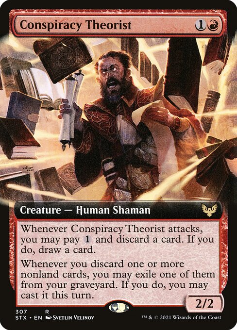 Magic the Gathering Card - Conspiracy Theorist - MTG Circle