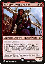 Magic the Gathering Card - Kari Zev, Skyship Raider - MTG Circle